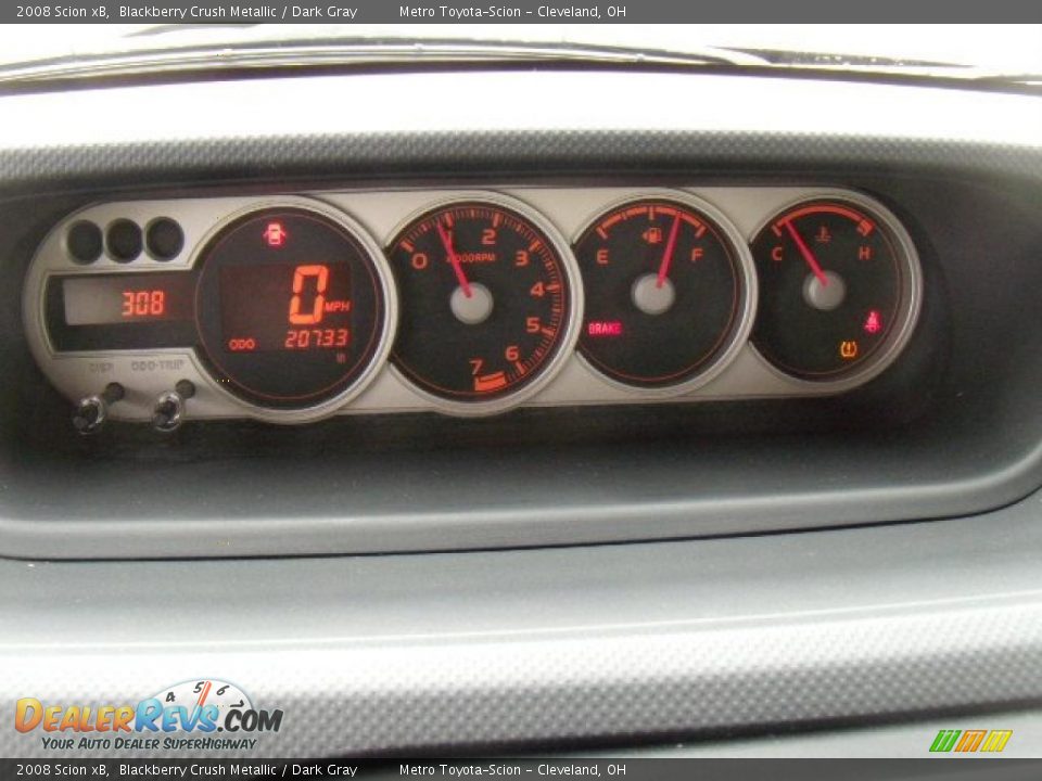 2008 Scion xB Blackberry Crush Metallic / Dark Gray Photo #16