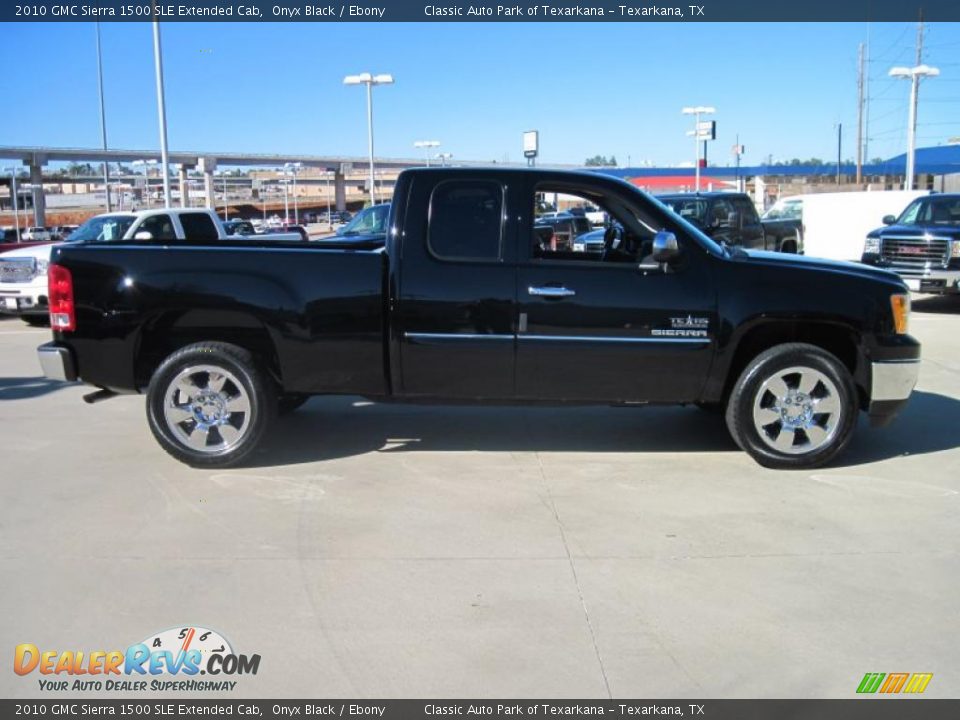 2010 GMC Sierra 1500 SLE Extended Cab Onyx Black / Ebony Photo #4