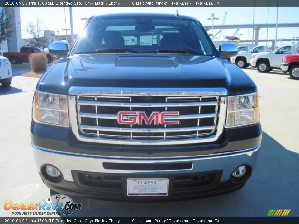 2010 GMC Sierra 1500 SLE Extended Cab Onyx Black / Ebony Photo #5