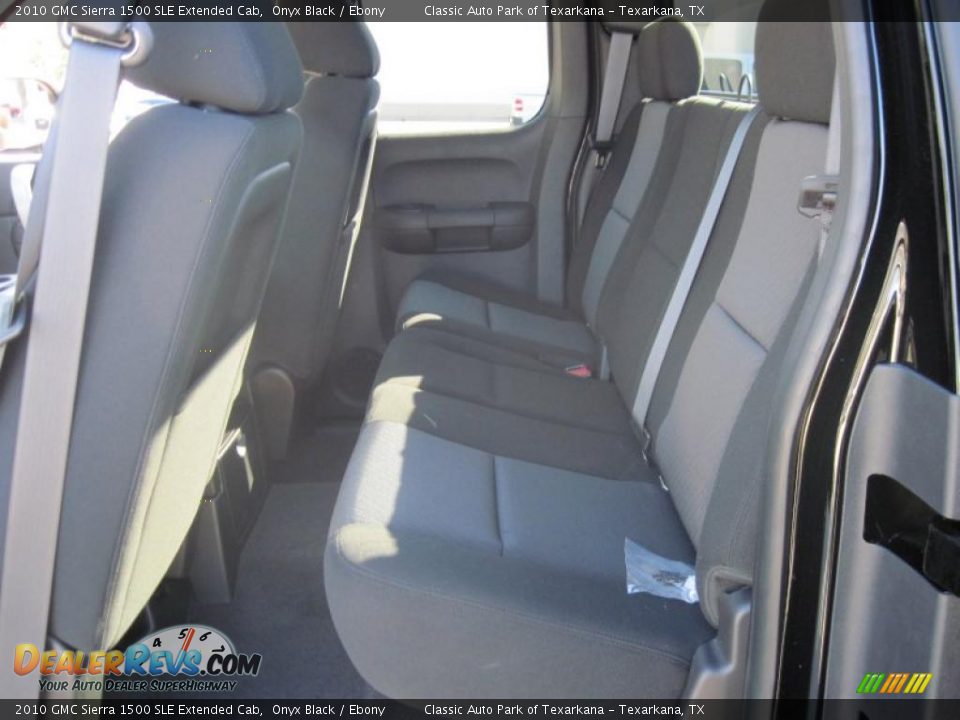 2010 GMC Sierra 1500 SLE Extended Cab Onyx Black / Ebony Photo #8