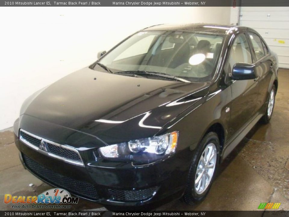 2010 Mitsubishi Lancer ES Tarmac Black Pearl / Black Photo #1