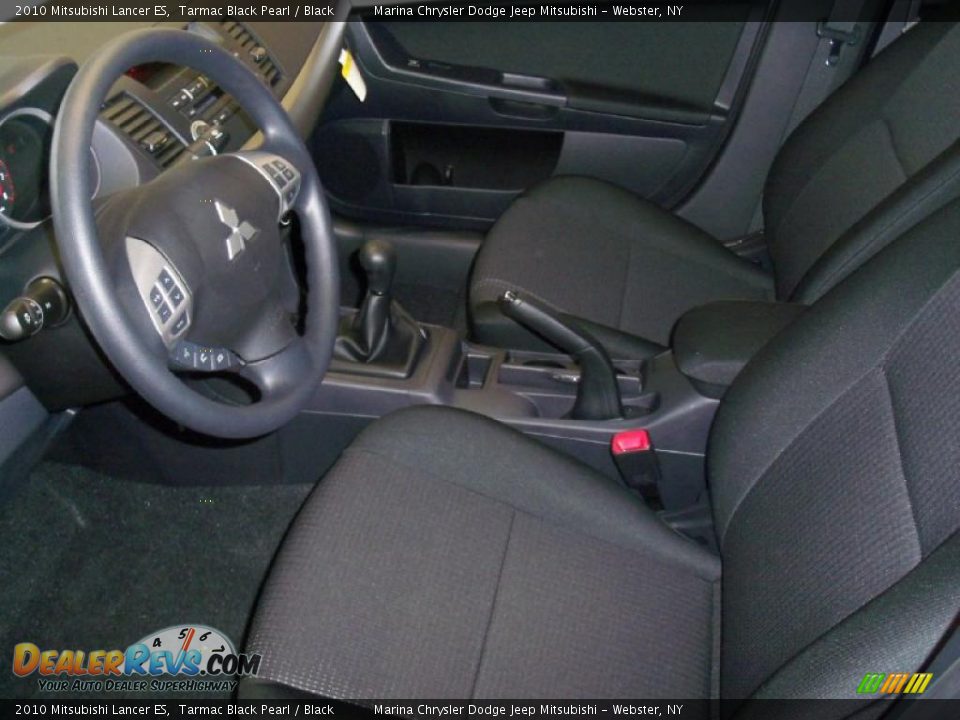 2010 Mitsubishi Lancer ES Tarmac Black Pearl / Black Photo #2