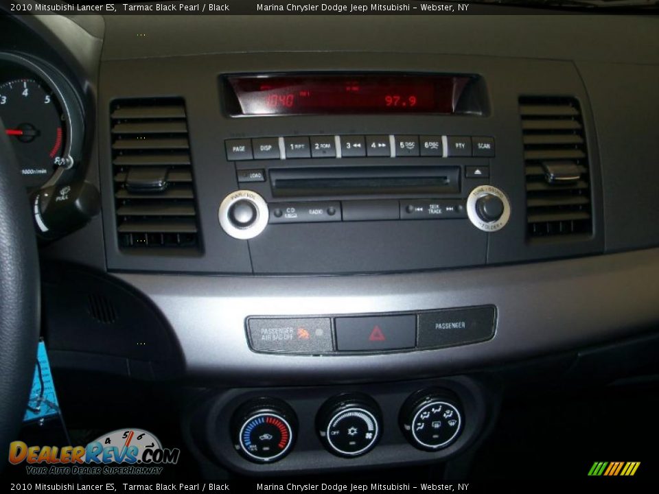 2010 Mitsubishi Lancer ES Tarmac Black Pearl / Black Photo #3