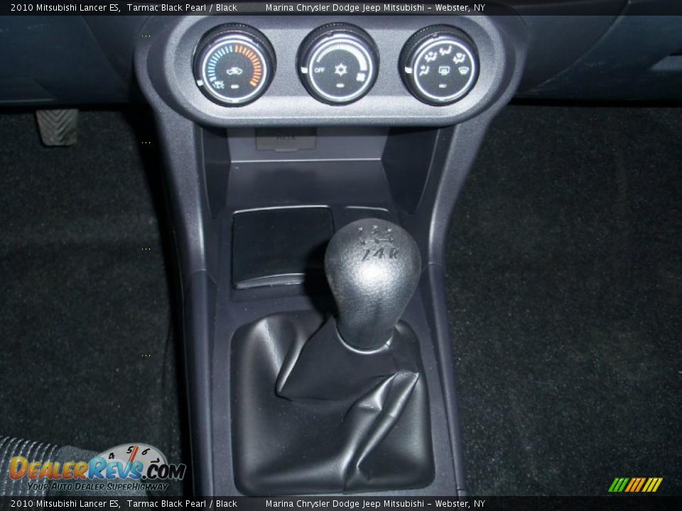 2010 Mitsubishi Lancer ES Tarmac Black Pearl / Black Photo #6