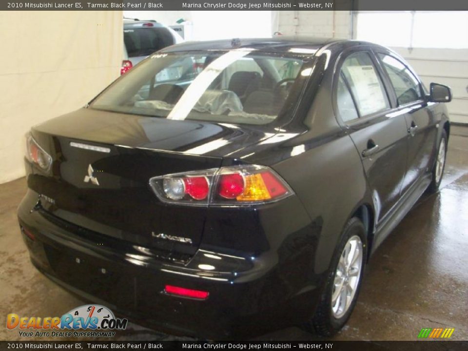 2010 Mitsubishi Lancer ES Tarmac Black Pearl / Black Photo #9