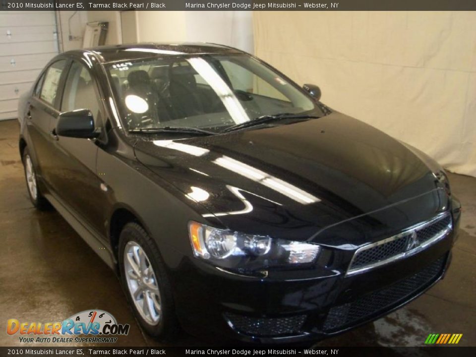 2010 Mitsubishi Lancer ES Tarmac Black Pearl / Black Photo #10