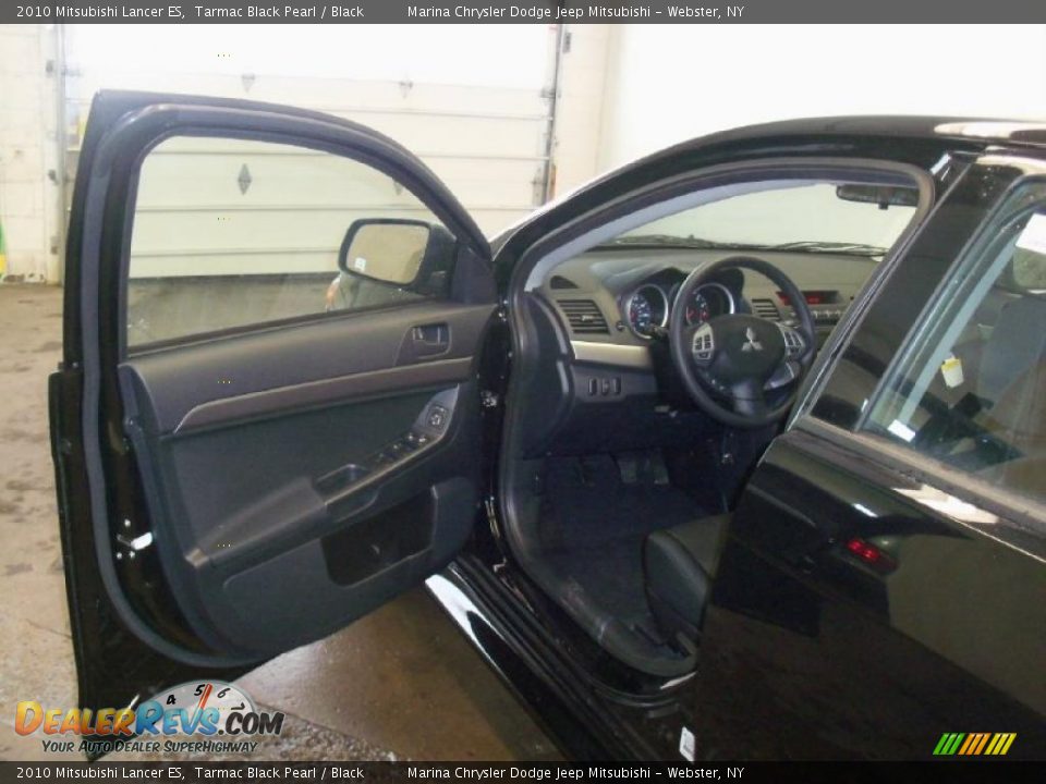 2010 Mitsubishi Lancer ES Tarmac Black Pearl / Black Photo #14