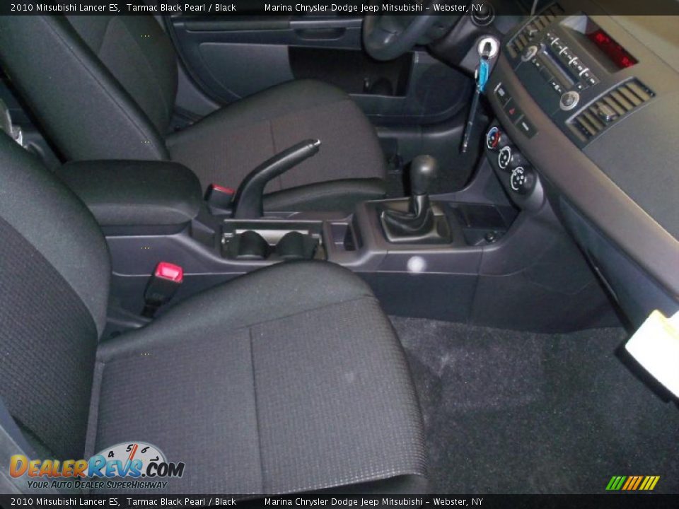 2010 Mitsubishi Lancer ES Tarmac Black Pearl / Black Photo #22