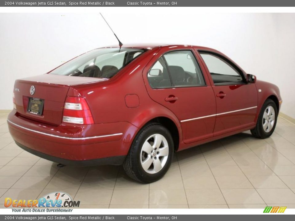 2004 Volkswagen Jetta GLS Sedan Spice Red Metallic / Black Photo #7
