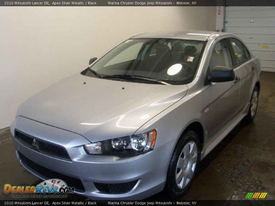 2010 Mitsubishi Lancer DE Apex Silver Metallic / Black Photo #1