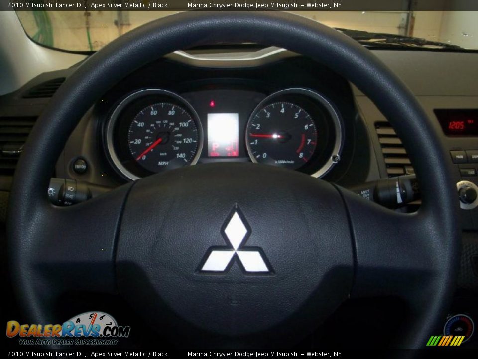 2010 Mitsubishi Lancer DE Apex Silver Metallic / Black Photo #4