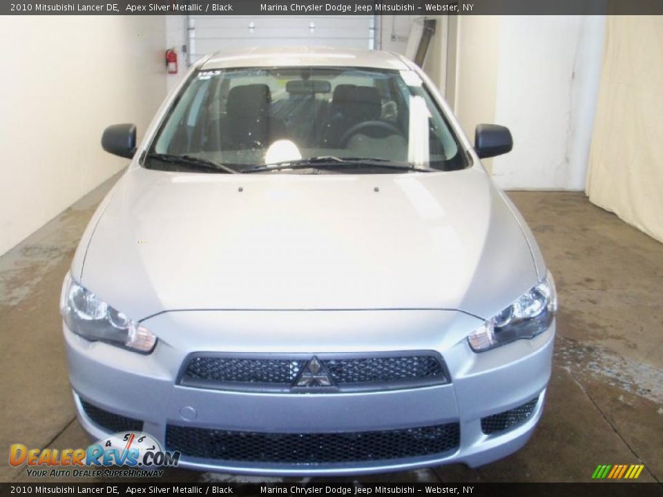 2010 Mitsubishi Lancer DE Apex Silver Metallic / Black Photo #9
