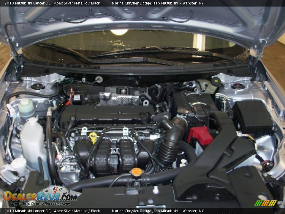 2010 Mitsubishi Lancer DE Apex Silver Metallic / Black Photo #11