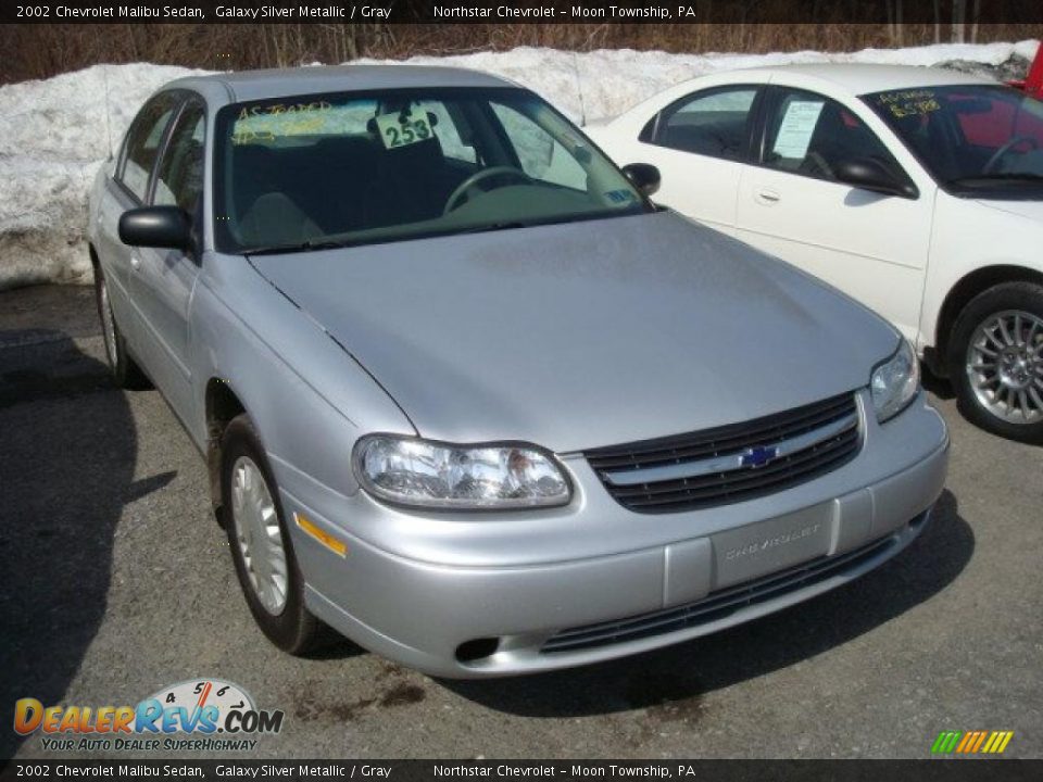 2002 Chevrolet Malibu Sedan Galaxy Silver Metallic / Gray Photo #1