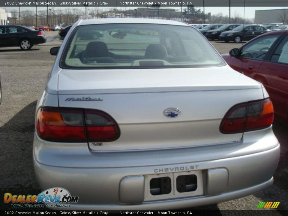 2002 Chevrolet Malibu Sedan Galaxy Silver Metallic / Gray Photo #3