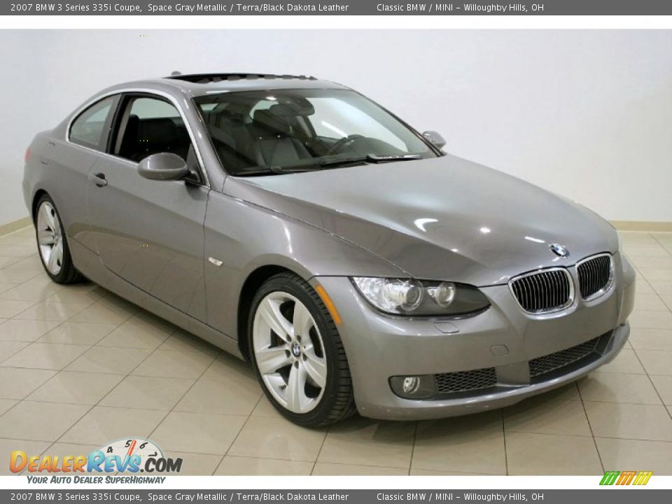 2007 BMW 3 Series 335i Coupe Space Gray Metallic / Terra/Black Dakota Leather Photo #1