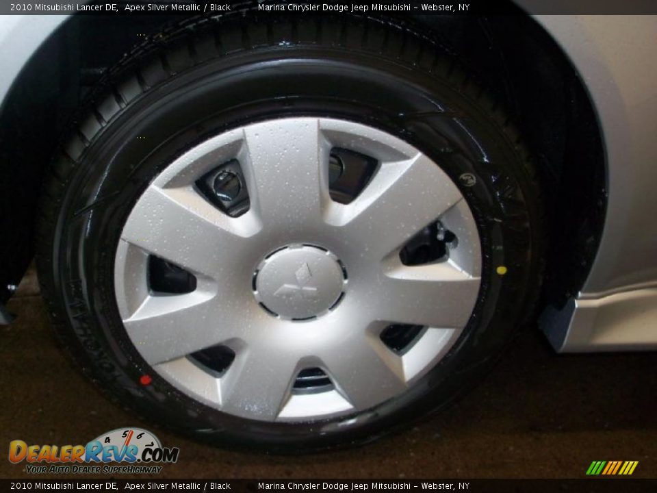 2010 Mitsubishi Lancer DE Apex Silver Metallic / Black Photo #21