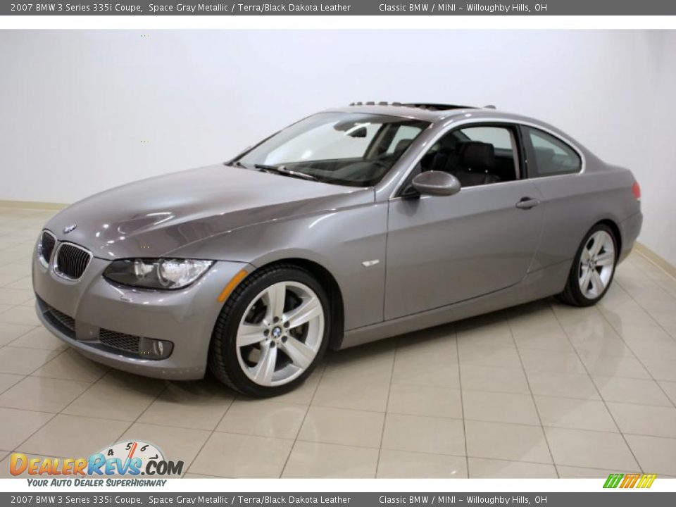 2007 BMW 3 Series 335i Coupe Space Gray Metallic / Terra/Black Dakota Leather Photo #3