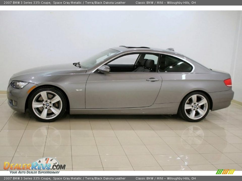 2007 BMW 3 Series 335i Coupe Space Gray Metallic / Terra/Black Dakota Leather Photo #4
