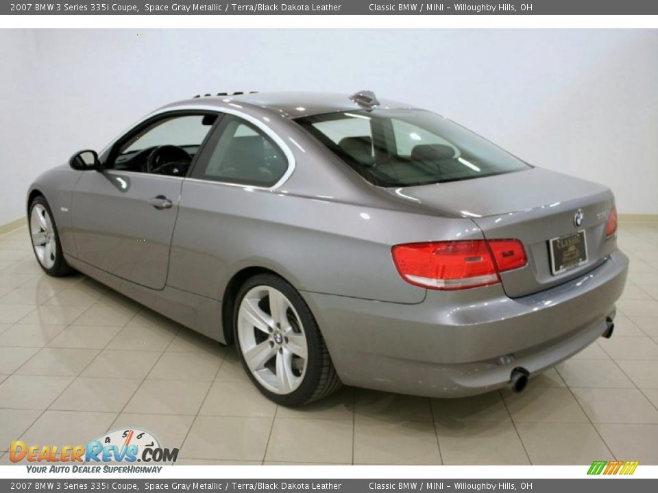 2007 BMW 3 Series 335i Coupe Space Gray Metallic / Terra/Black Dakota Leather Photo #5