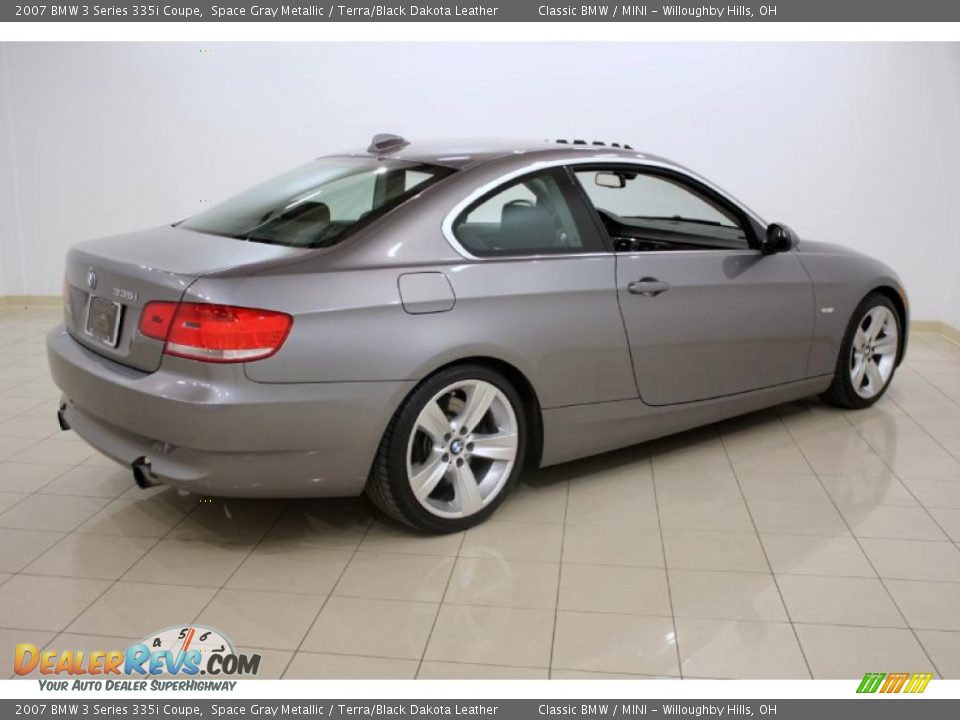2007 BMW 3 Series 335i Coupe Space Gray Metallic / Terra/Black Dakota Leather Photo #7