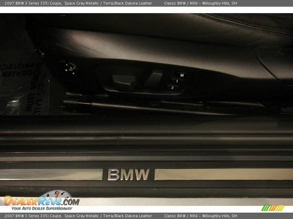 2007 BMW 3 Series 335i Coupe Space Gray Metallic / Terra/Black Dakota Leather Photo #10