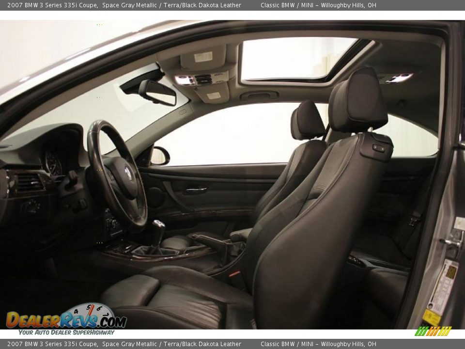 2007 BMW 3 Series 335i Coupe Space Gray Metallic / Terra/Black Dakota Leather Photo #11
