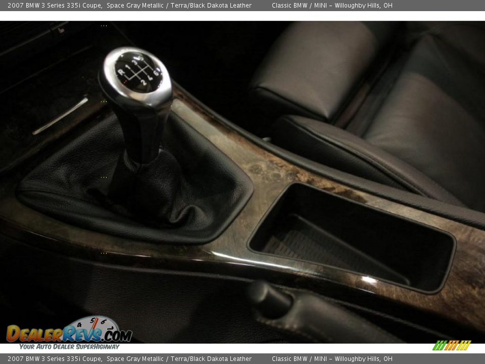 2007 BMW 3 Series 335i Coupe Space Gray Metallic / Terra/Black Dakota Leather Photo #16