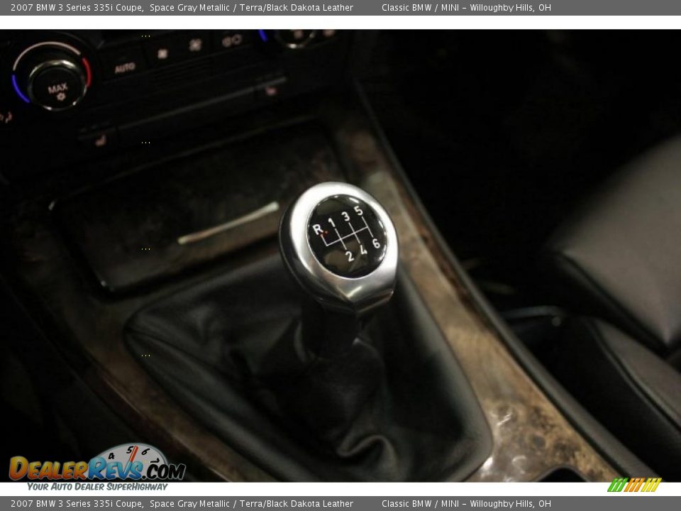 2007 BMW 3 Series 335i Coupe Space Gray Metallic / Terra/Black Dakota Leather Photo #17