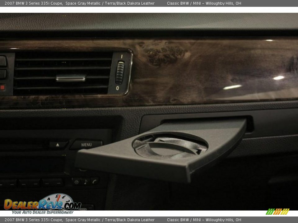 2007 BMW 3 Series 335i Coupe Space Gray Metallic / Terra/Black Dakota Leather Photo #18