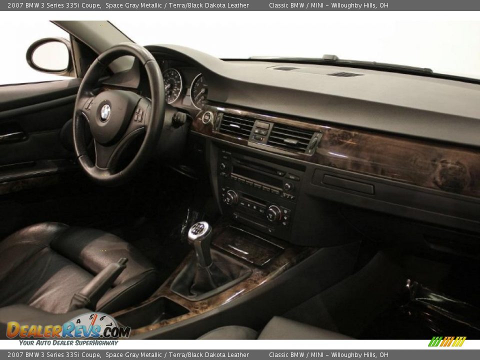 2007 BMW 3 Series 335i Coupe Space Gray Metallic / Terra/Black Dakota Leather Photo #20