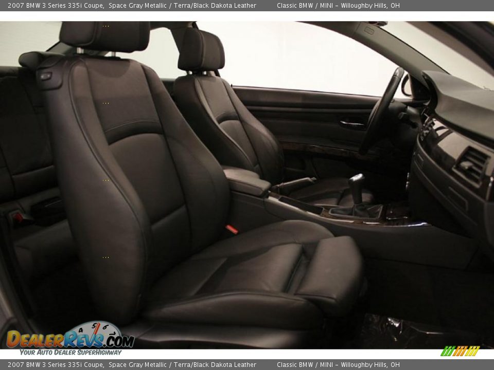 2007 BMW 3 Series 335i Coupe Space Gray Metallic / Terra/Black Dakota Leather Photo #21