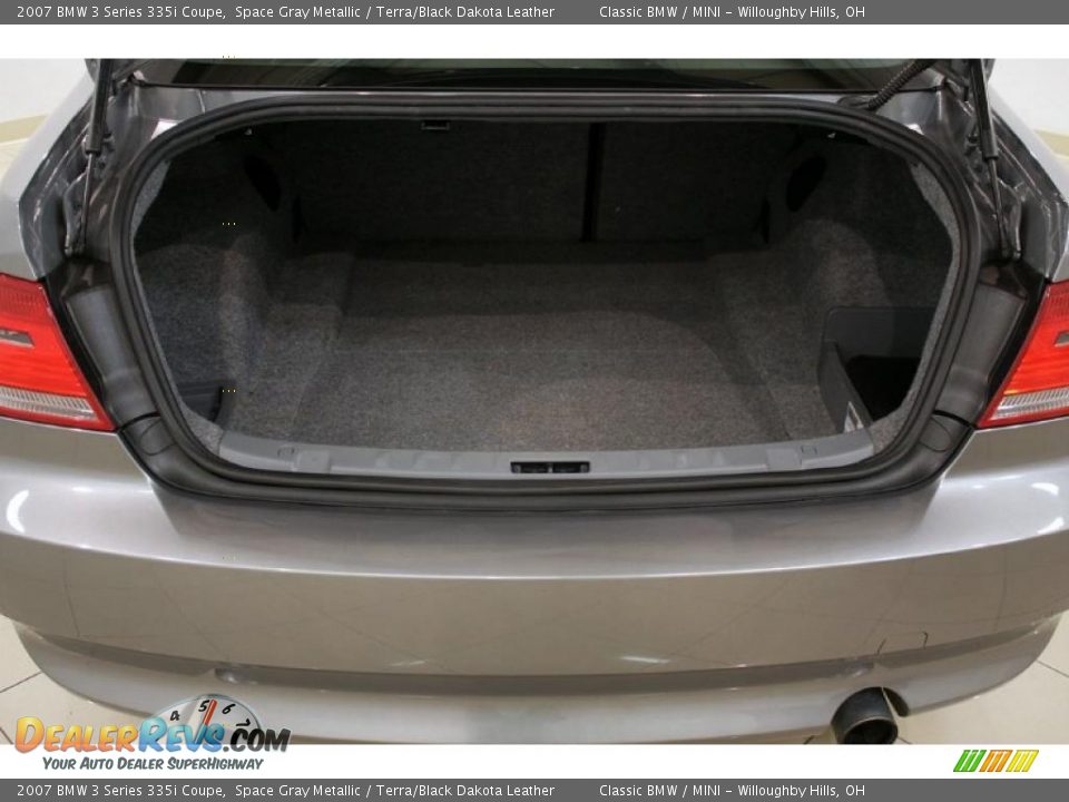 2007 BMW 3 Series 335i Coupe Space Gray Metallic / Terra/Black Dakota Leather Photo #25