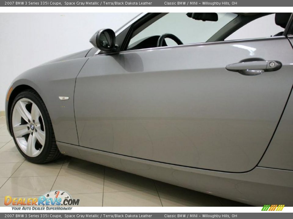 2007 BMW 3 Series 335i Coupe Space Gray Metallic / Terra/Black Dakota Leather Photo #29