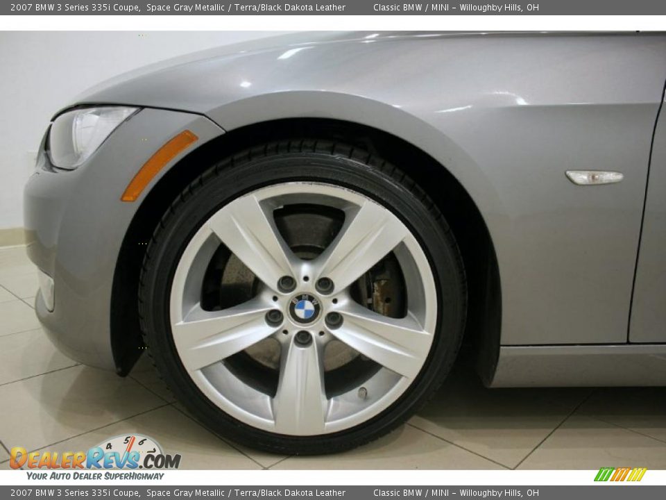 2007 BMW 3 Series 335i Coupe Space Gray Metallic / Terra/Black Dakota Leather Photo #30