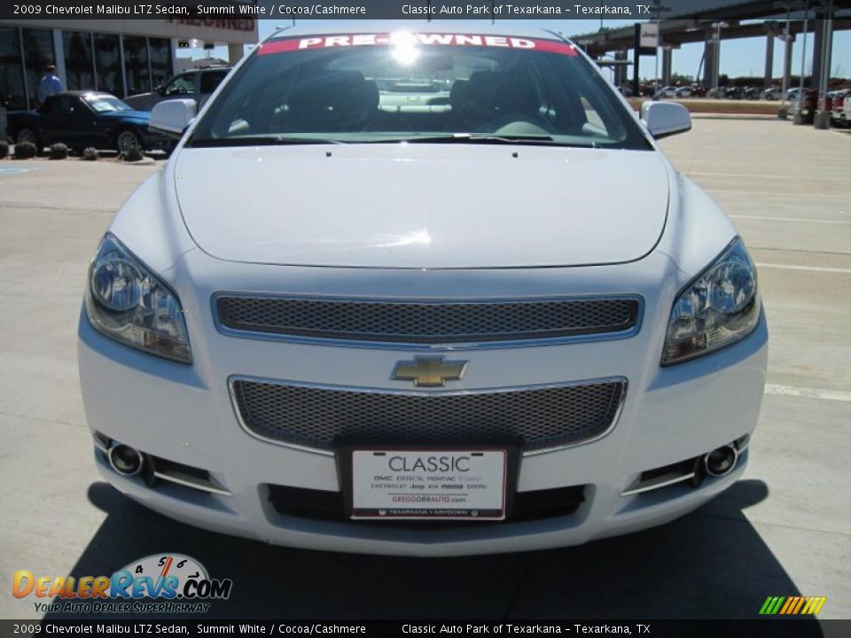 2009 Chevrolet Malibu LTZ Sedan Summit White / Cocoa/Cashmere Photo #5