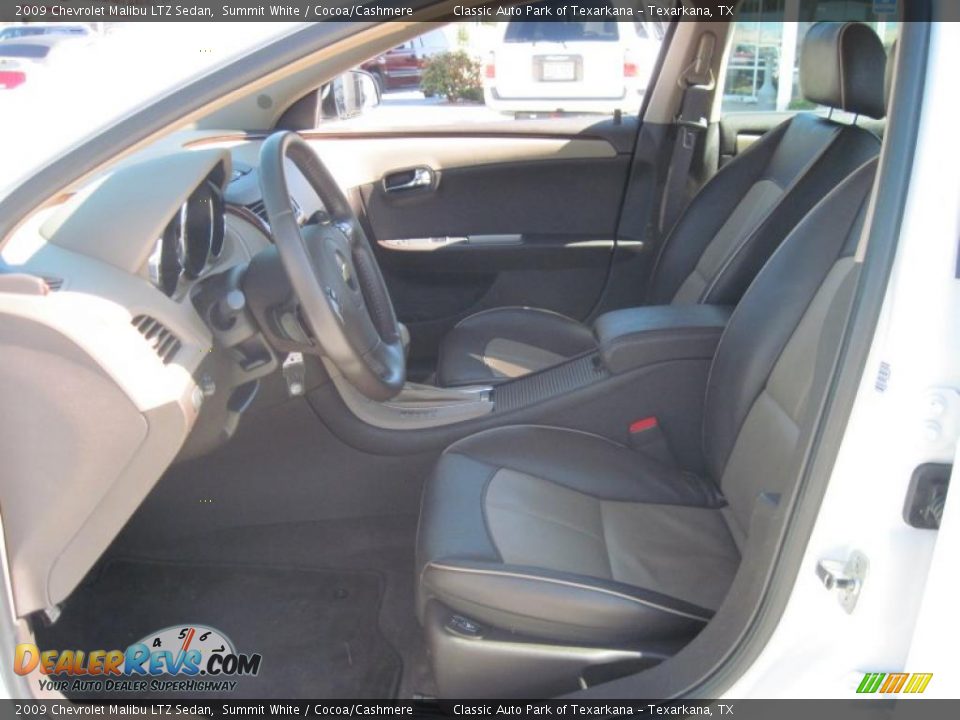 2009 Chevrolet Malibu LTZ Sedan Summit White / Cocoa/Cashmere Photo #9