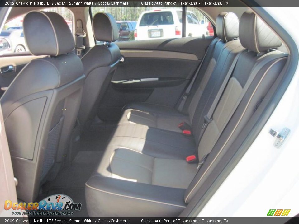 2009 Chevrolet Malibu LTZ Sedan Summit White / Cocoa/Cashmere Photo #10