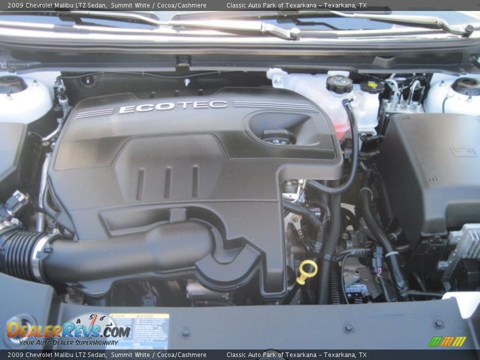 2009 Chevrolet Malibu LTZ Sedan Summit White / Cocoa/Cashmere Photo #13