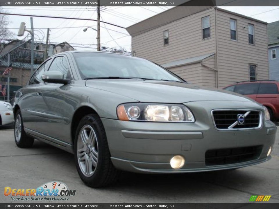 2008 Volvo S60 2.5T Willow Green Metallic / Graphite Photo #6
