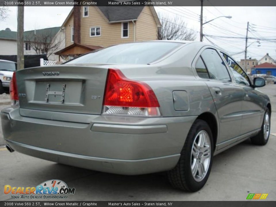 2008 Volvo S60 2.5T Willow Green Metallic / Graphite Photo #8