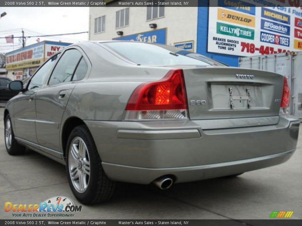 2008 Volvo S60 2.5T Willow Green Metallic / Graphite Photo #11