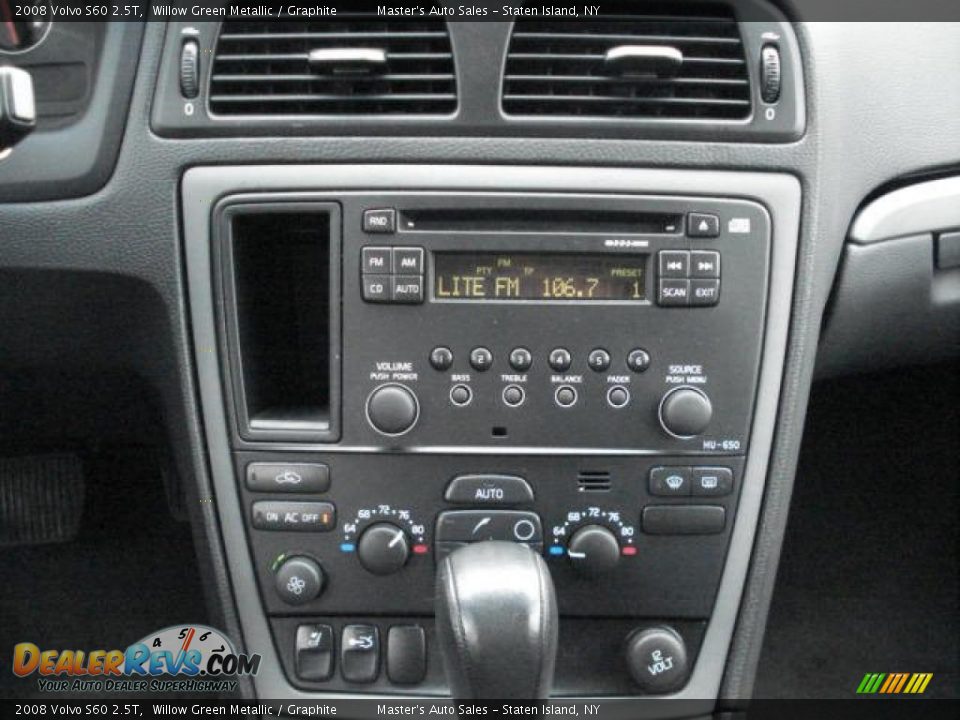 2008 Volvo S60 2.5T Willow Green Metallic / Graphite Photo #15