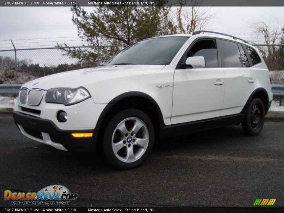 2007 BMW X3 3.0si Alpine White / Black Photo #3