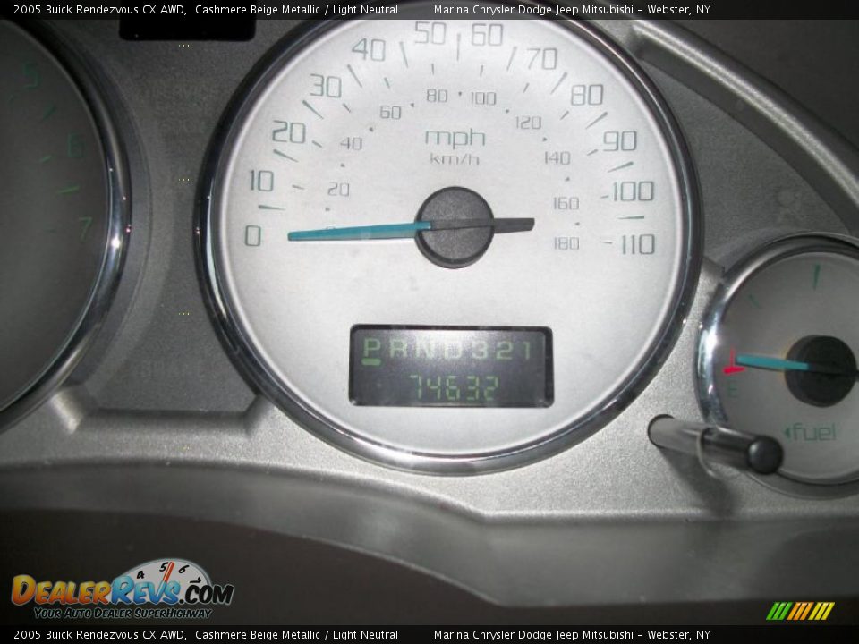 2005 Buick Rendezvous CX AWD Cashmere Beige Metallic / Light Neutral Photo #24