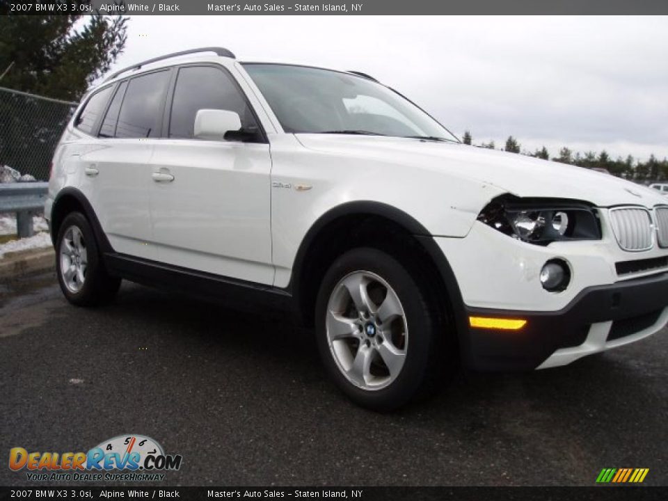 2007 BMW X3 3.0si Alpine White / Black Photo #4