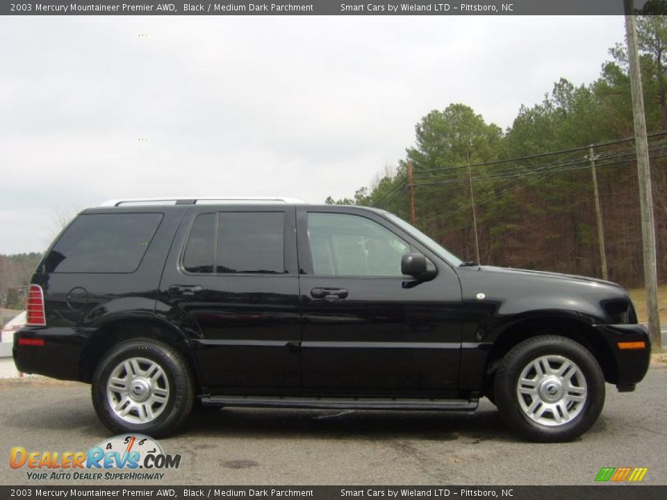 2003 Mercury Mountaineer Premier AWD Black / Medium Dark Parchment Photo #1