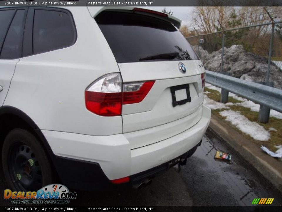 2007 BMW X3 3.0si Alpine White / Black Photo #5