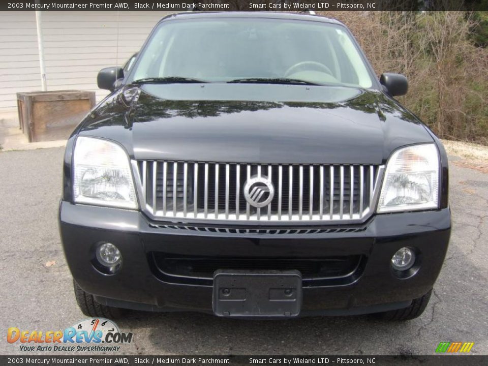 2003 Mercury Mountaineer Premier AWD Black / Medium Dark Parchment Photo #2