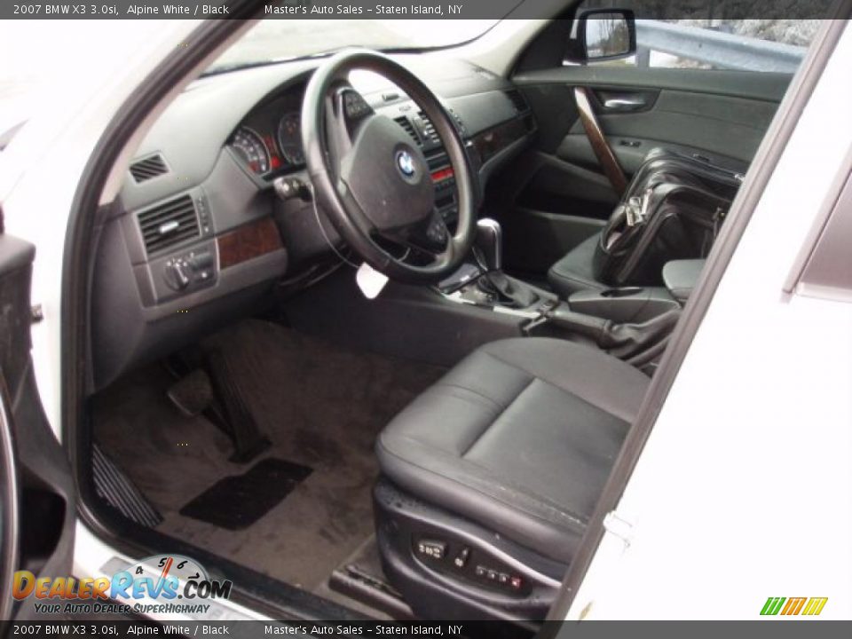 2007 BMW X3 3.0si Alpine White / Black Photo #6